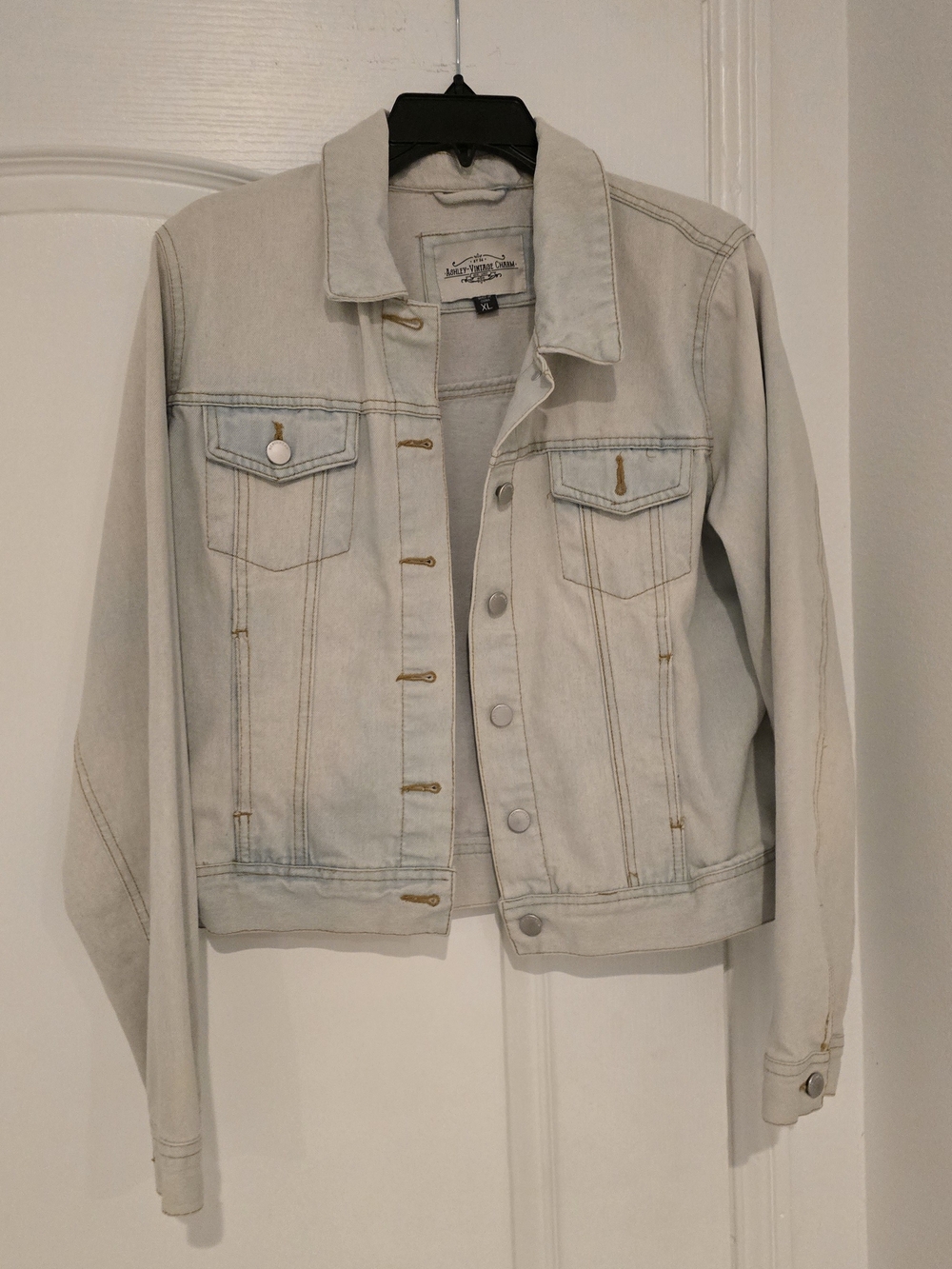 Ashley Vintage Charm Light Wash Denim Jacket | XL